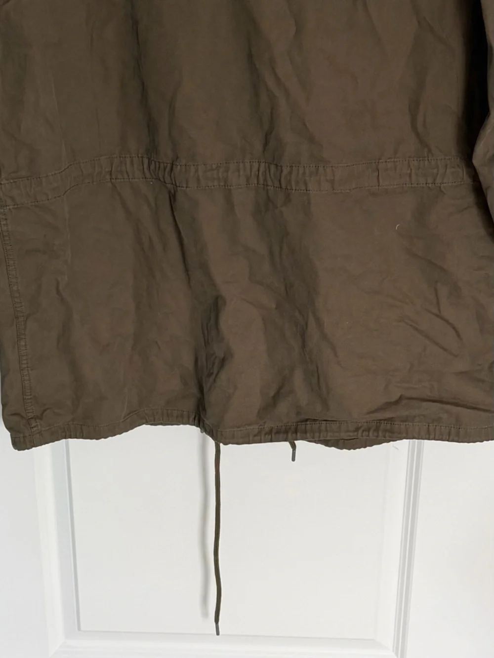 Madewell Men's Cargo Green Field Utility Cotton Hooded Jacket XXL 39516